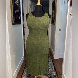 Chic Olive Green Sleeveless Maxi Dress